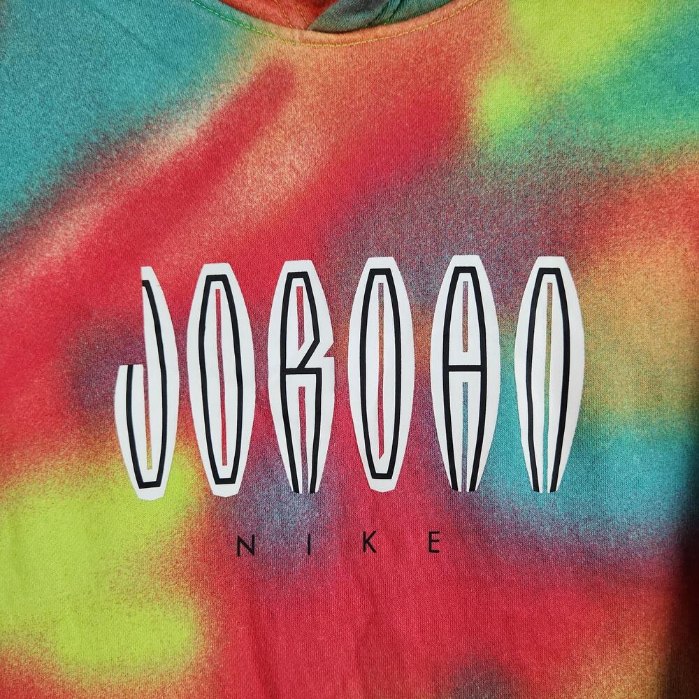 Jordan Nike Hoodie Mens Medium Multicolor Tie Dye Jumpman Sweatshirt DV4587-252